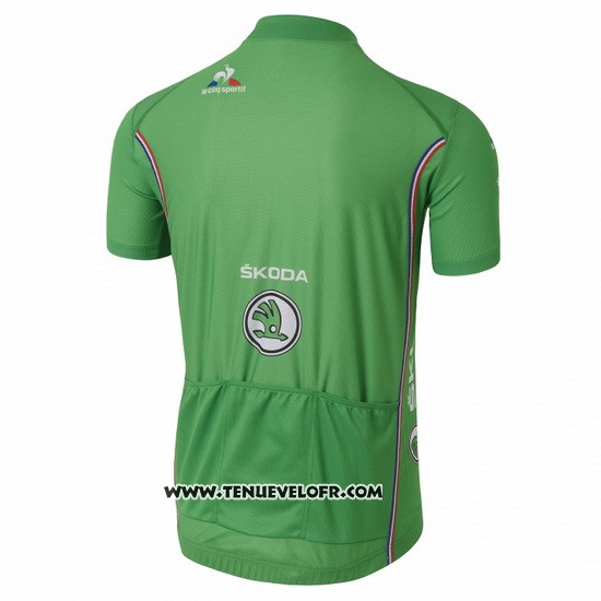 2016 Maillot Ciclismo Tour DE France Vert Manches Courtes et Cuissard